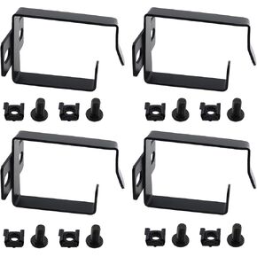 4PCS Server Rack Cable Management D Ring Hooks with Screws 1-3/4 in Cabinet Metal Cable Management Rings for organizing Network Cables Fiber Optic Power Cables