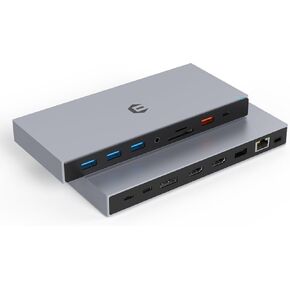 USB C Docking Station, iTOTU 15 in 1 Docking Station 3 Monitors with Dual HDMI 4K, DisplayPort, 10Gbps USB 3.1, 100W PD, 3 USB 3.0, Ethernet, Audio/Mic for M Book and Windows with Thunderbolt 3, DC5