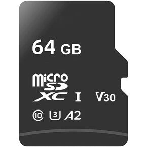 64GB microSDXC UHS-I Memory Card - Read Speed up to 80 MB/s, Full HD & 4K UHD, UHS-I,Expanded Storage for Android Smartphones，Laptop