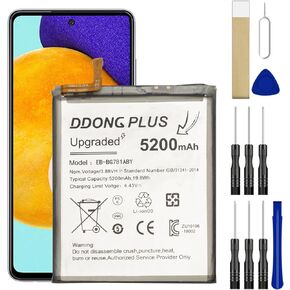 for S20 FE Battery EB-BG781ABY [Upgraded] for Samsung Galaxy S20 FE 5G SM-G781U SM-G7810 SM-G781U1 SM-G781V SM-G781W A52 5G A5260 SM-A526U SM-A526U1 Battery Free Tool Kits