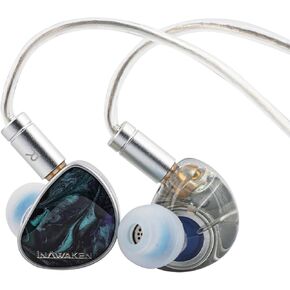 Linsoul INAWAKEN Dawn Ms in Ear Monitor,11.2mm Dynamic Driver IEM,Wired Gaming Earbuds with Detachable OFC Shielded Cable for Musician Audiophile
