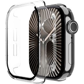 for Apple Watch Series 10 42mm screen protector case, Rigid PC shell membrane in one piece, scratch-proof and shock-proof,Ultra-thin