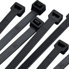zip يربط الخدمة الثقيلة 16 بوصة 100 pcs ، 200 رطل من التعادل الكابل كبير فائقة الرطل ، وربط الأسلاك البلاستيكية ليفات طويلة جدا