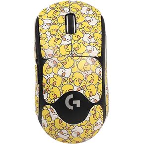 Mouse Grip Tape Full Coverage for Logitech G PRO X Superlight/2 Lightspeed Wireless, Mouse Anti Slip Grip Tape,Self-Adhesive PreCut Sweat-Resistant Professional Mice Upgrade Kit(Yellow)