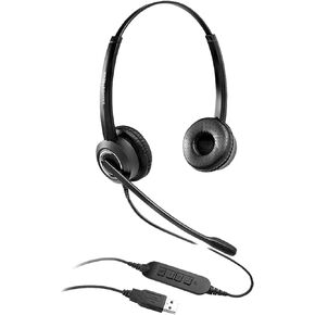 Grandstream GUV3000 Headset - Stereo - USB Type A - Wired - 150 Ohm - 100 Hz - 7 kHz - Over-The-Head - Binaural - Supra-aural - 6.56 ft Cable - Noise Cancelling Microphone