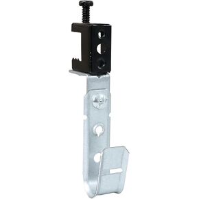 10 Pack 4" Heavy Duty J Hooks, Wire Support J-Hook with Beam Clamp for Hanging Cables & Wires Management Mounts to Beams Up to 1/2" Thick