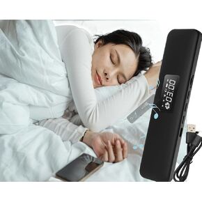 Bluetooth Pillow Speaker for Sleeping, Sleep Bar Speakers, Deam Pro Under Pillow Speaker Insomnia White Noise Machine with Volume Control for Side Sleepers (White)