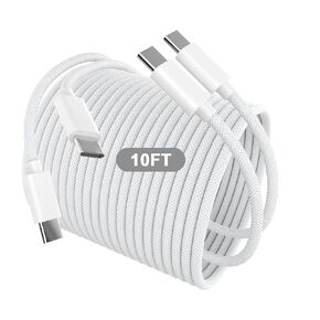 USB C to USB C Cable Fast Charging for iPhone 16 15, 2 Pack 10FT Long iPhone 16 Charging Cord 60W Type C Charger Cable Compatible with iPhone 16/16 Plus/16 Pro/16 Pro Max/15/15 Plus/15 Pro/15 Pro Max