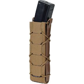 High Speed Gear Extended Pistol Taco Gen 2 | Laser Cut MOLLE Single Mag Pouch | Made in The USA (Coyote Brown)