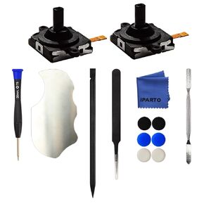 iParto 2 Pack Joystick Replacement for Oculus Quest 3 / Quest 3S Controller Analog ThumbStick Replacement for Meta Quest 3 / Quest 3S Controller with Tools