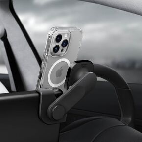 Spigen OneTap 3 (MagFit) [Upgraded Adhesive] Designed for Tesla Model 3/Y/S/X Designed for MagSafe Car Mount Compatible with iPhone 16 Pro Max, 16 Pro, 16 Plus, 15, 14, 13, 12 Series