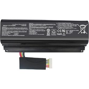 A42N1403 A42LM93 0b110-00290000 4ICR19/66-2 Laptop Battery Replacement for Asus G751 G751J G751JL G751JM G751JT ROG GFX71JY 17.3 inch GFX71JY4710 G751 G751J G751JM G751J-BHI7T25 Series (15V 88Wh)