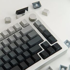 كابس مفاتيح PBT مخصصة ، منتصف الليل متدرج أسود رمادي ، تألق من خلال بطارية جانبية مزدوجة طبع 136 مفتاح مفاتيح مفاتيح مفاتيح مفاتيح 65 ٪ 65 ٪ in Saudi Arabia