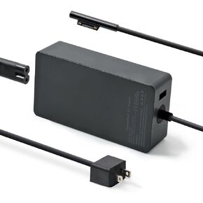 102W Surface Book Charger, for Microsoft Surface Laptop Studio, Surface Laptop 3 4 5, Windows Surface Pro/Go, Fast Charging, Portable and Easy to Use