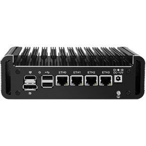 Firewall Appliance Mini PC, Intel Celeron J6412 2*M.2 Nvme Quad Core 4xIntel I226 2.5G Ethernet VPN Router PC AES-NI HDMI DP 4/8/16/32/64GB DDR4 1TB M.2 Nvme (NO RAM NO SSD)