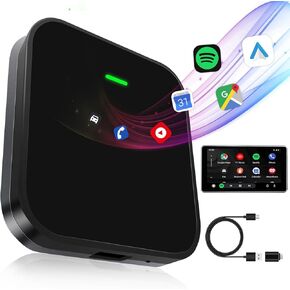 Android Auto Wireless Adapter Android Auto Dongle for OEM Wired Cars Convert Wired to Wireless Android Carplay Low Latency & Stability, Supports Android 11+