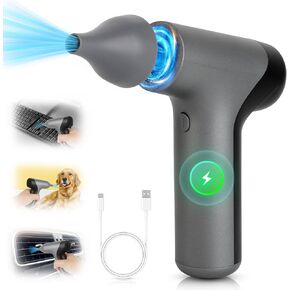 Duster Air Electric ، منفاخ الهواء المصغر ، 4 ترس قابلة للتعديل منفاخ طائرة صغيرة ، يمكن أن يكون Air Duster 98000 دورة في الدقيقة مضغوطة ، ومنفاخ Jet Dry يمكن إعادة استخدامه للوحة مفاتيح الكمبيوتر ، والهواء الطلق ، والسيارة ، والمنزل in Kuwait