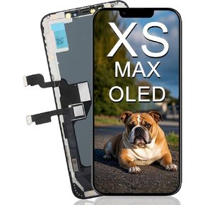 XLX OLED for iPhone Xs Max Screen Replacement, 6.5 Inch OLED Display 3D Touch Digitizer Assembly Compatible with Model A1921, A2101, A2102, A2103, A2104(Real OLED,No Tools)