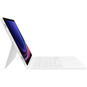 SAMSUNG Galaxy Tab S9 and S9 FE Book Cover Keyboard, Tablet Protector Case, PC- Like Experience, Magnetic Back, Versatile Viewing Positions, Wireless Keyboard Sharing, US Version, White
