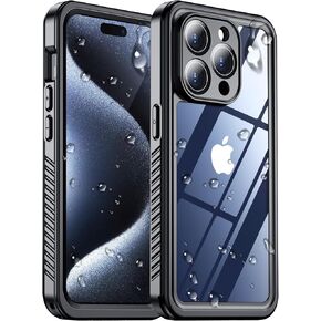 2025 New Designed for iPhone 15 Pro Max Case Waterproof, [Built-in Screen Protector & Glass Camera Protector][Full Body Shockproof][IP68 Underwater][Dropproof] Phone Case for iPhone 15 Pro Max 6.7"