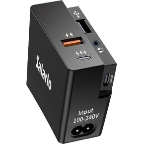Charging and Docking Station in One - 6 in 1 USB C Hub with 65W Fast Charging, 3.5MM Audio, Data Transfer for Laptops, Desktops, Tablets