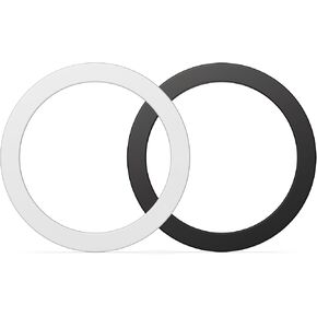 andobil 2pcs Magnetic Ring Stickers for Wireless Charging, Ultra-Thin(0.4mm) Stickers Compatible with iPhone 16/15/14/13/12 Series,Samsung Galaxy,Google Pixel Series,Accessories