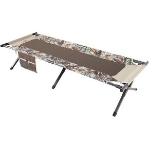 TIMBER RIDGE Folding Camping Cot for Adults,Outdoor Bed Camp Cots for Sleeping with Carry Bag，Foldable XL Hunting for Camping, Hiking, Camouflage，Home, Travel, Support up to 300lbs, Camo