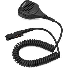 TWAYRDIO Shoulder Speaker Mic for Motorola Radios XPR3300 XPR3500 XPR3500e XPR3300eXIR P6600i DEP570, DEP500e, Heavy Duty Replacement Microphone for XPR 3300 3500 3300e 3500e Walkie Talkie
