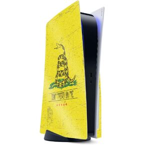 MightySkins Glossy Glitter Gaming Skin for PS5 / Playstation 5 - Dont Tread | Durable High-Gloss Glitter Finish | Easy to Apply and Change Style | Made in The USA