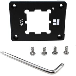 1 Set CPU Cooler Mounting Buckle AM5 Anti Bend Contact Frame Motherboard Slot Security Fixing Frame Corrective Anti Bend Fixing Frame CPU Cooler Standard Black