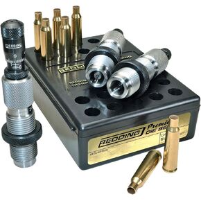 Redding Premium Series Die Set for.308 Winchester Cartridges | Reliable Reloading Dies with Cartridge Loading Block | Deluxe Die Set
