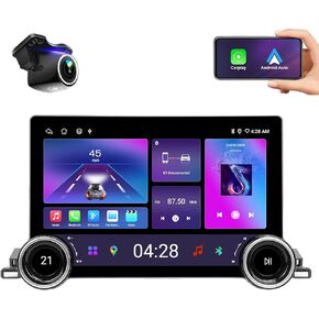 Car Radio for Toyota Highlander 2015-2019 Stereo Update,11.5" Dual Knobs 2000x1200 Resolution with Wireless CarPlay Android Auto,Android 13,4G RAM+64G ROM,FM/AM,5G WiFi,Steering Wheel Control