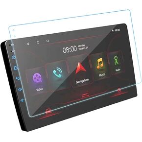 Acouto Anti Fingerprint Tempered Film for Central Control Navigation, Cleaning Kit Included Navigation Tempered Glass Film (10 Inch)