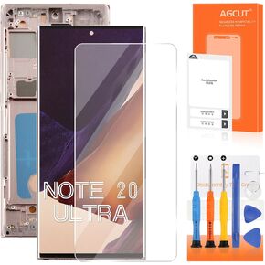 INCELL for Samsung Galaxy Note 20 Ultra Screen Replacement for Display Samsung Note 20 Ultra LCD SM-N985 SM-N986U LCD Digitizer Touch Assembly with Brown Frame+Installation Video(Not Fingerprint)