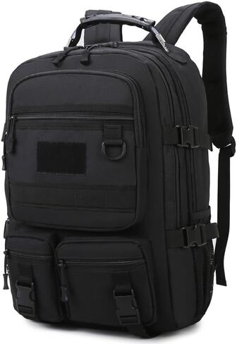 Military Tactical Backpack Outdoors Large Capacity Multi-layer Assault Bug out Heavy Duty Molle Bag for Travel Outdoors (Black) in Saudi Arabia