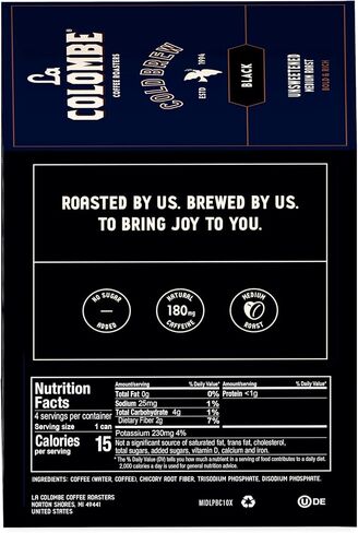 La Colombe Brazilian Cold Brew - 9 Fl. Oz. 4 Pack - 100% Arabica, Single-Origin, Cold Pressed Espresso Coffee, 15 Calories, Double-Filtered, Bold & Rich Coffee, 120mg Natural Caffeine in Saudi Arabia