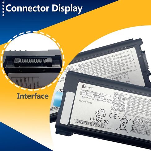 CF-VZSU71U 69WH استبدال البطارية لـ Panasonic Toughbook CF-53 CF-31 CF-30 Series CF-VZSU72U CF-VZSU1430U CF-VZSU46 CF-VZSU46S CF-VZSU46U in Kuwait