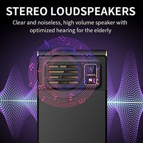 Dual SIM Dual Standby Flip Phone, Professional Speakers, LED Flashlight, Multi Function, Specially Designed for The Elderly, with 2.8in Screen, 5900mAh Battery in Saudi Arabia