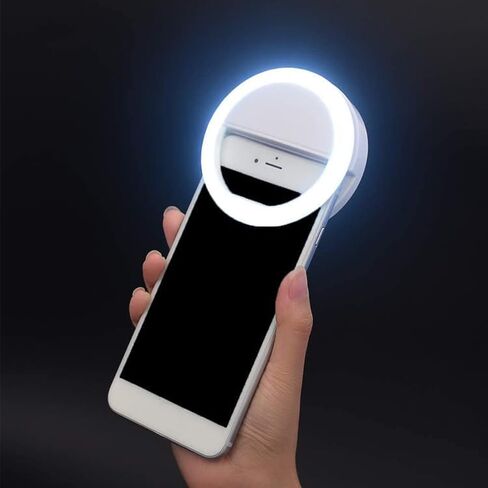 Selfie Ring Light for iPhone and Samsung - Clip On Phone Case Ringlight, Elf Mini X SE Soar Youlai with Fill Pro Max, The Go Plus Cute Selfie Light Galaxy (Pink) in Saudi Arabia
