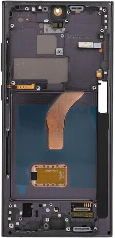 6.8 OLED Original for Galaxy S22 Ultra, LED LCD Display Digitizer Assembly S22ultra 5G S908B, LCD Screen Replacement with Frame, EU International Version (Black) in Saudi Arabia