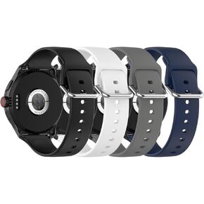 E ECSEM Soft Silicone Bands Compatible for [iTouch Air 4 41MM] Smart Watch Replacement Quick Release Silicone Wacth Strap Bands for iTouch Air 4 for Women&Men