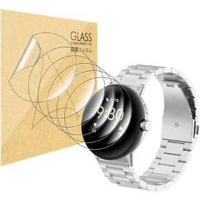 for Google Pixel Watch 3 Screen Protector 45mm, [6 Pack] Full Coverage Flexible TPU Not Glass Film Compatible with Google Pixel Watch 3 /Non-Bubbles/ (for 45mm Case (3XL))