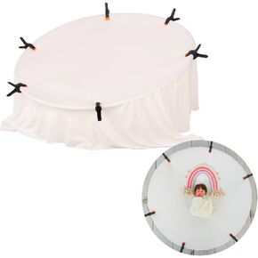 Kate Newborn Photography Props Stainless Steel Stand Set for Baby Photoshoot,Including Newborn Posing Beanbag(Unfilled), Elastic Fabric and 6 Clamps