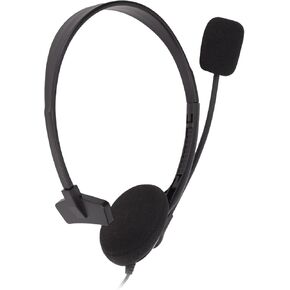 Call Center Headset,3.5mm Plug S480 Telephone Headset with Noise Reduction Mic,Adjustable Single Ear Customer Service Headset Corded Landline Phone Headset,Black