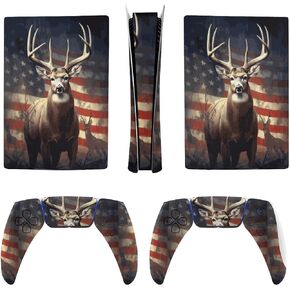 US Flag with Deer for Model 5 Skin Accessories Cover Skins Anime Vinyl Cover Sticker Full Set for Model5 Digital Version