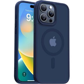 Magnetic Case for iPhone 15 Pro Max,Compatible with MagSafe,Military-Grade Protection,Yellowing Resistant,Scratch-Resistant Back,Phone Case for iPhone 15 Pro Max (Blue)