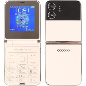 Jectse Flip Phone, Four SIM 2G Phone Senior Cellphone with Dual Screen, Big, Volume, 1400mAh Battery, Basic Phone for Elderly Kids (Purpl)