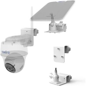 Gutter Bracket Mount for Reolink Argus PT 3MP/4MP/5MP/2K,Reolink Argus PT 4K/8MP, Reolink Go PT Ultra Camera and Solar Panel (1pack,White)