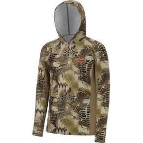 BASSDSASH Men's UPF 50+ Lightweight Hunting Camo Hoodie Quick Dry Performance Long Sleeve Fishing Shirt with Hood FS30M