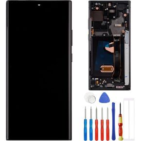 AMOLED Display Compatible with Samsung Galaxy Note20 Ultra 5G SM-N986B SM-N986U 6.9" LCD Touch Screen Display Assembly with Tools(Aura Black)